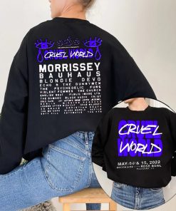 Morrissey Bauhaus 2022 Music Festival Cruel World Cali Sweatshirt