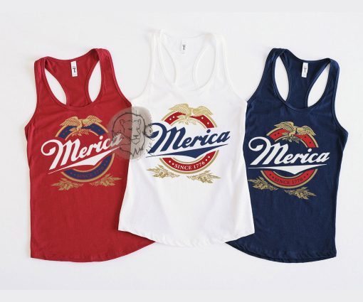 4th July Women Merica Drinking T Shirt