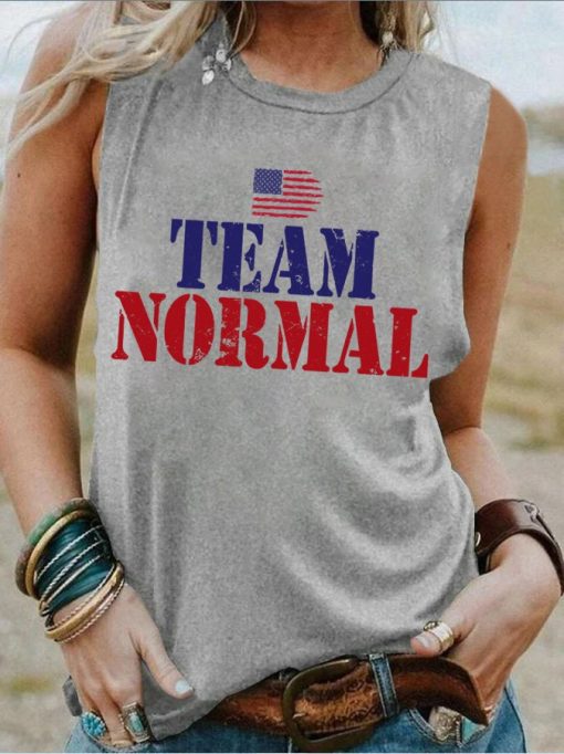 Team Normal American Flag 4th Of July Shirt