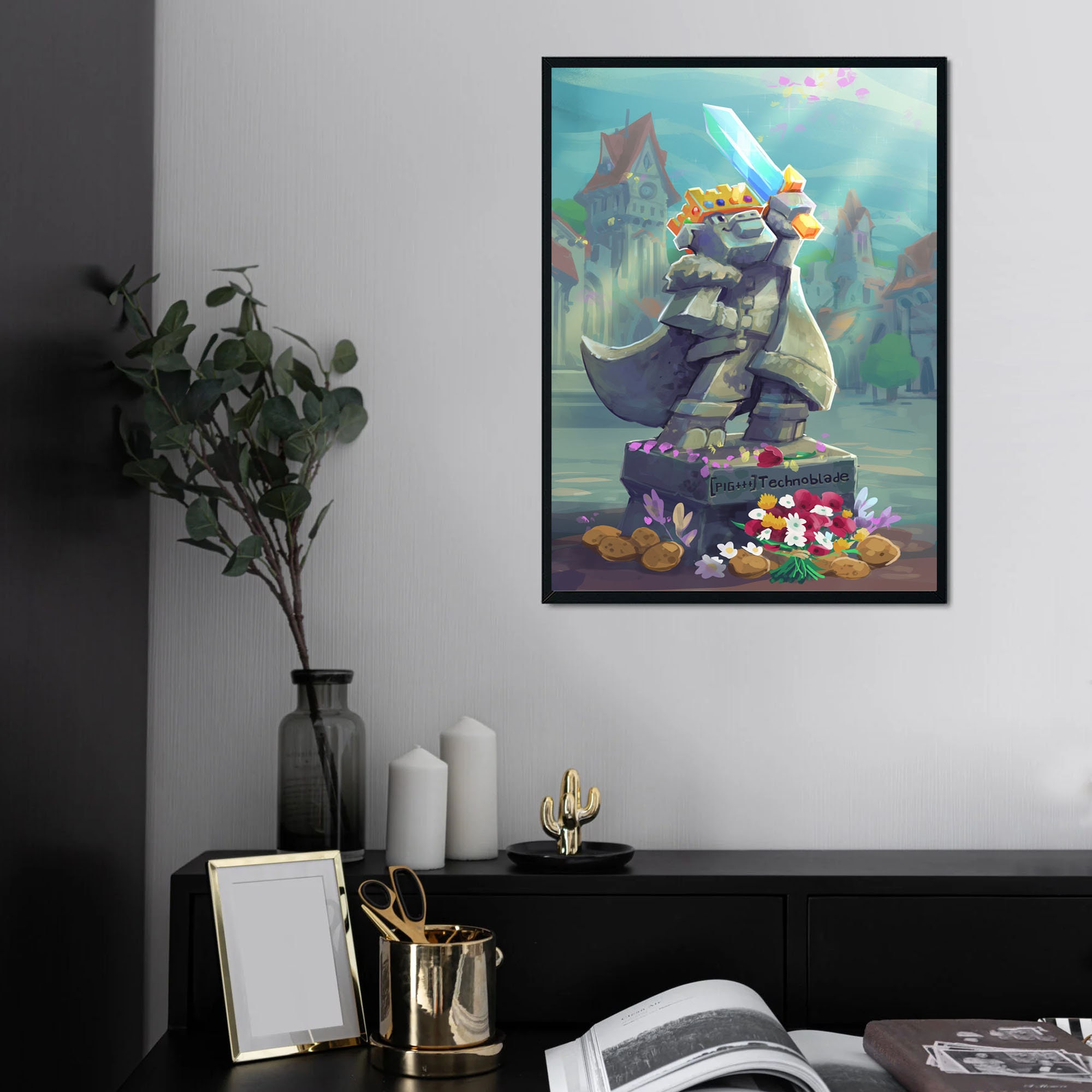 TECHNOBLADE ART FAN ART' Poster, picture, metal print, paint by