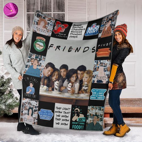 Friends TV Show Series Fleece Blanket Quilt Teeholly