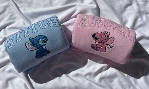 Stitch Outlined Vintage Embroidery Crewneck Sweatshirt