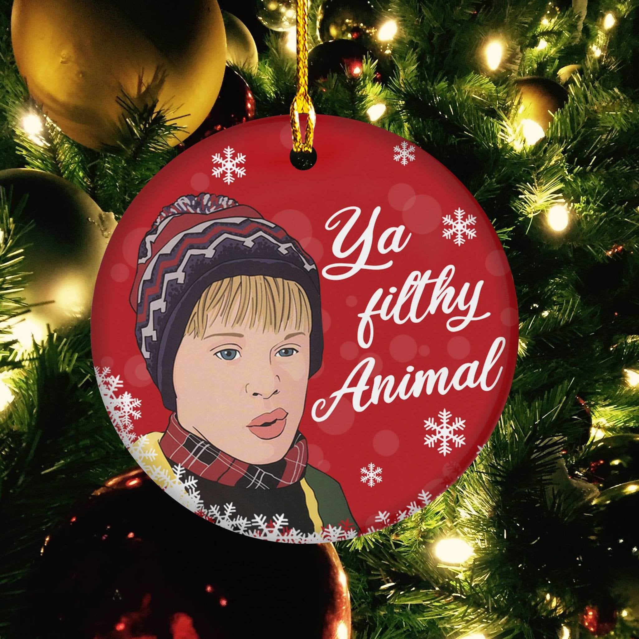 Kevin Home Alone Ornament Ya Filthy Animal Ornament Christmas Teeholly