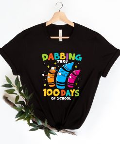 Dabbing Through 100 Days Of School Teacher Appreciation Shirt