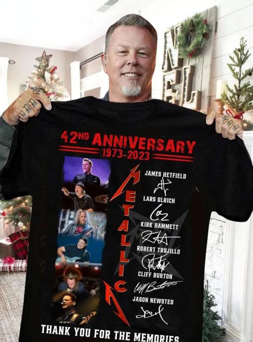 42nd Anniversary Metal Band Rock T Shirt