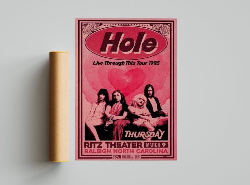 1995 Concert Hole Band Live Through This Wall Art