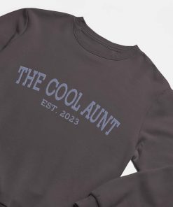 Embroidered Cool Aunt Birthday Sweatshirt Shirt