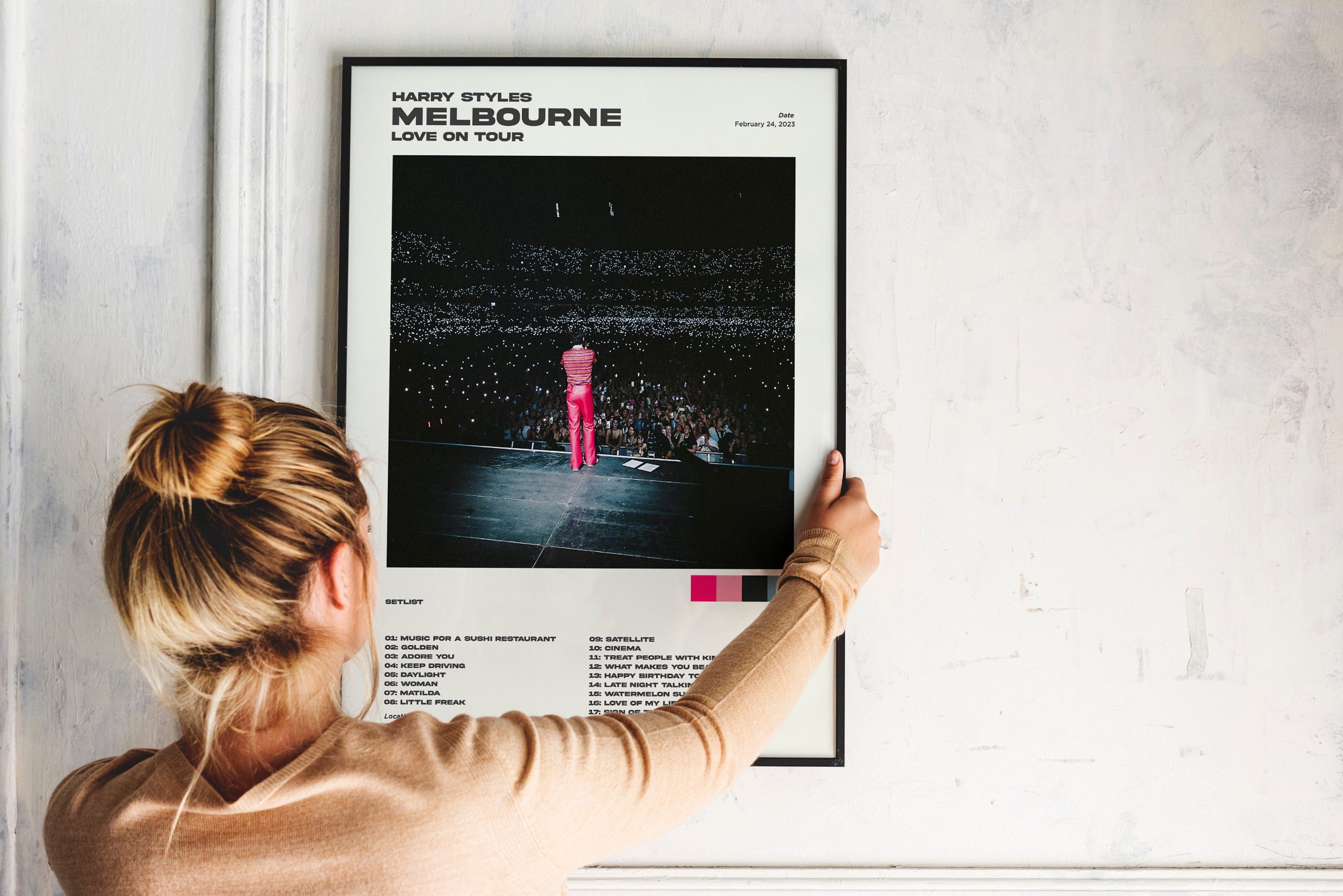 Love On Tour Night Harry Styles Melbourne Wall Art Love On Tour Night Harry Styles Melbourne Wall Art