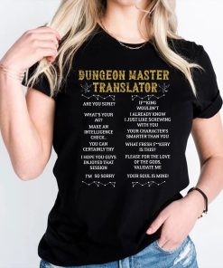 Dungeon Master Translator DnD Games Shirt