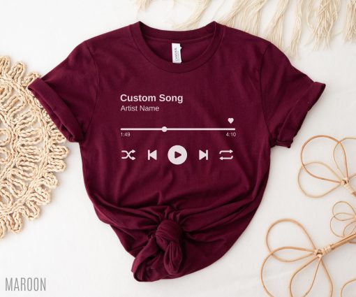 Custom Song Artist Name Music Lover Shirt