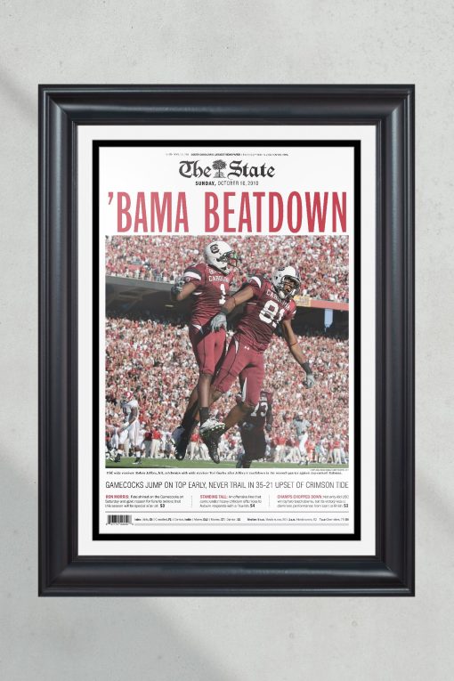 2010 South Carolina Gamecocks Upset Alabama Unframed Wall Art