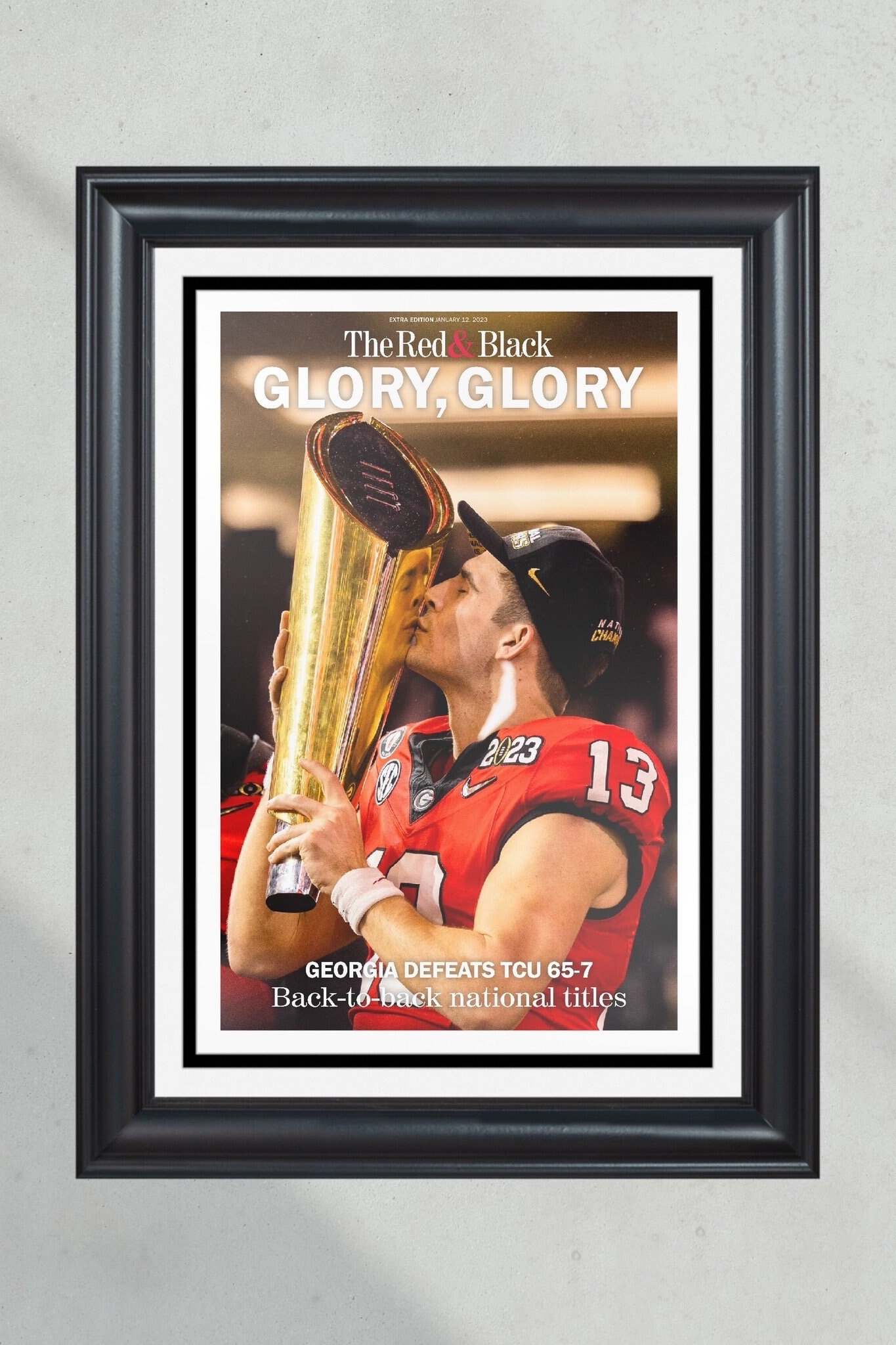 2023 Georgia Bulldogs Glory Glory College Football UnFramed Wall Art 2023 Georgia Bulldogs Glory Glory College Football UnFramed Wall Art