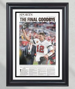 2023 Tom Brady Final Retirement UnFramed Poster