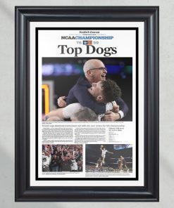 2023 Uconn Huskies ‘Top Dogs’ NCAA Basketball UnFramed Poster