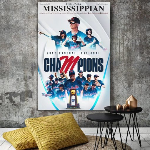 World Series Champions Ole Miss Mens College  UnFramed Wall Art