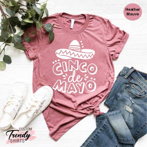 Mexico Fiesta Mexican Theme Sombrero Cinco De Mayo  T Shirt