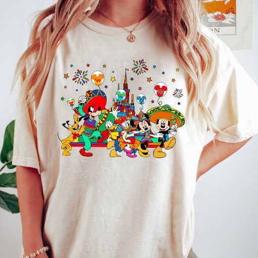 Disney Cinco De Mayo Mickey And Friends Balloon Castle  T Shirt