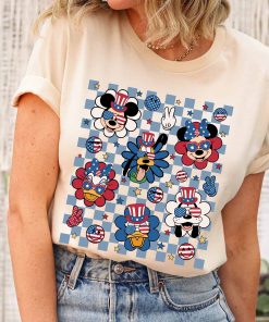 Disney 4th of July Independence Retro Mickey And Friends Shirt