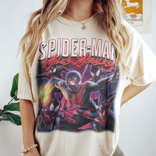 Spider Man Miles Morales 90s T Shirt