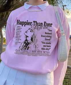 Billie Happier Than Ever Hotline T Shirt